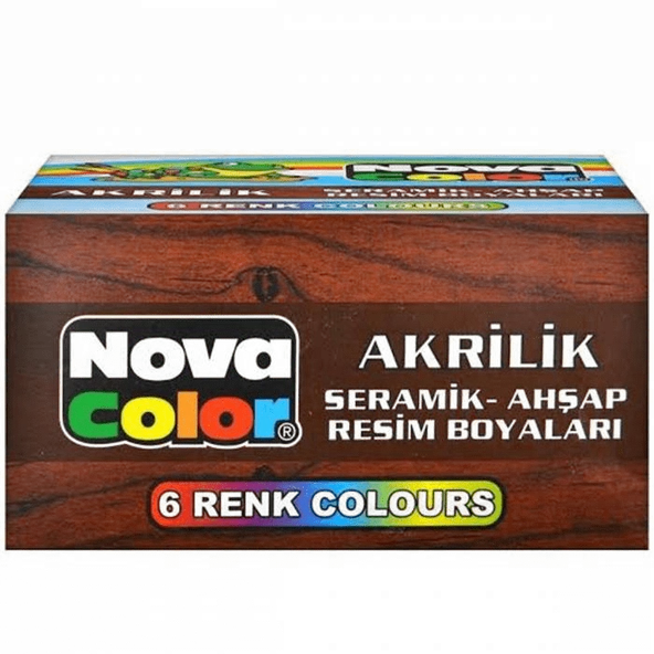 Nova Color Akrilik Boya 6Lı - 2 paket