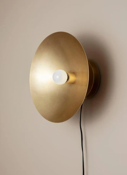 mylights vintage aplik  Aplik Duvar Lambası  bronz boyalı  30 cm cap gece lambası