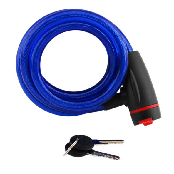 Bisiklet Halat Zincir Kilit 150 cm Motosiklet Çelik Kilit Çap 12 mm Ø  Hırsız Önleme Güvenlik 1 Adet - 6