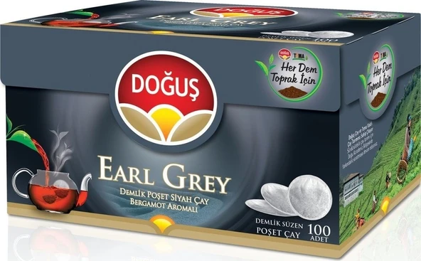 Doğuş Earl Grey 3.2 gr 100'lü 3 Adet Demlik Poşet Çay