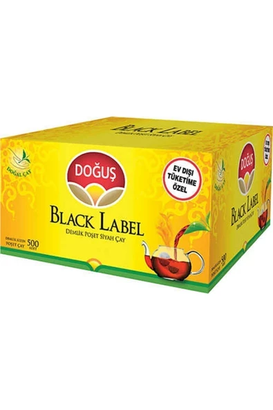 Doğuş Black Label 3.2 gr 500'lü Demlik Poşet Çay