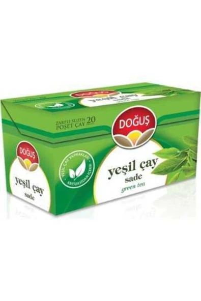Doğuş Yeşil Çay Sade Süzen Poşet Çay 2 x 20'li