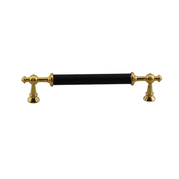 Melis (128 mm - 12.8 cm) Siyah Gold Metal Mobilya Mutfak Çekmece Dolap Dolabı Kulbu Kulpu Kulpları - 3