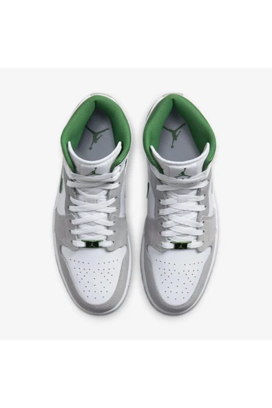 Nike Air Jordan 1 Mid Grey Green Dc7294-103 Erkek Basketbol Ayakkabısı - 3