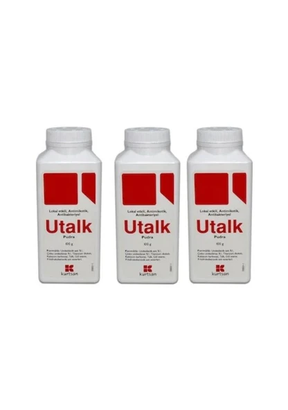 Utalk Antibakteriyel Bebek Pudrası 100 gr 3 Adet