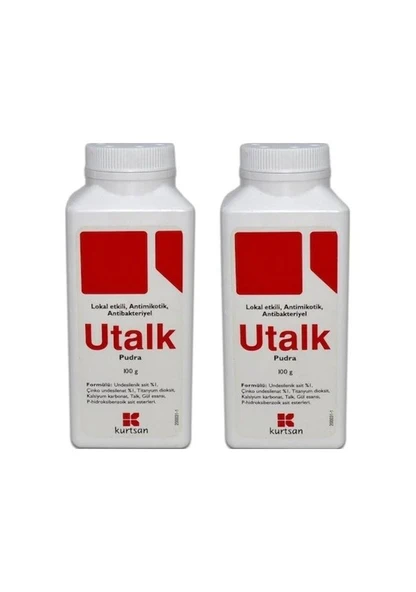 Utalk Antibakteriyel Bebek Pudrası 100 gr 2 Adet