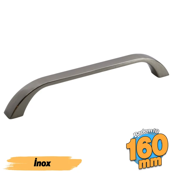 Göksu (160 mm - 16 cm) İnox Metal Mobilya Mutfak Çekmece Dolap Dolabı Kapak Kulbu Kulpu Kulpları
