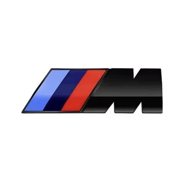 BMW YAN ÇAMURLUK VE BAGAJ ABS MALZEME M LOGO ROZET AMBLEM (4,5 MM - 1,5 MM SİYAH) - 4