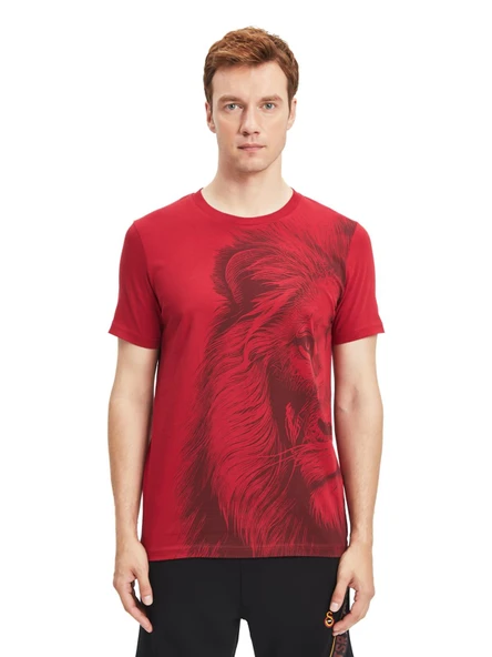 Galatasaray Orijinal Lisanslı Aslan Baskılı T-Shirt - 3