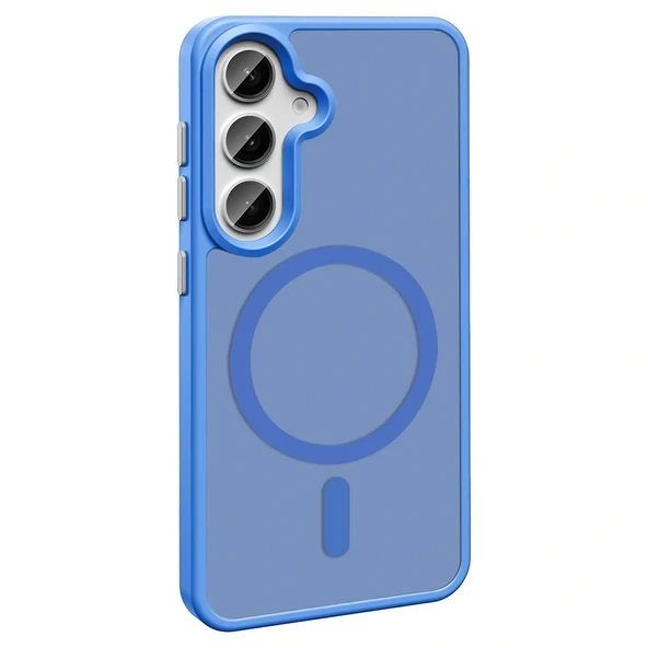 Galaxy S25 Plus Kılıf Magsafe Şarj Özellikli Mat Arka Yüzey Redclick Sio Kapak - Resim 10