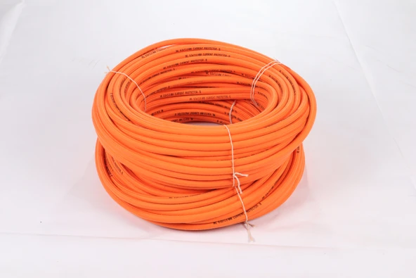 Akım Kablo Hortumu Kauçuk Örgülü  (9x13 mm) (25 Metre) - Resim 2