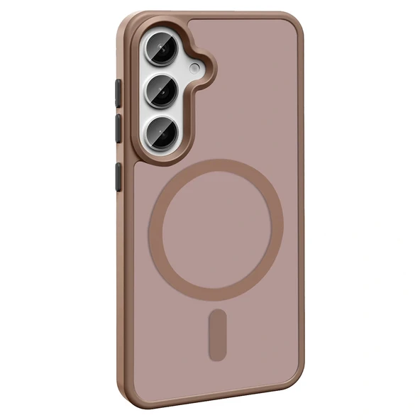 Galaxy S25 Kılıf Magsafe Şarj Özellikli Mat Arka Yüzey Redclick Sio Kapak - Resim 8