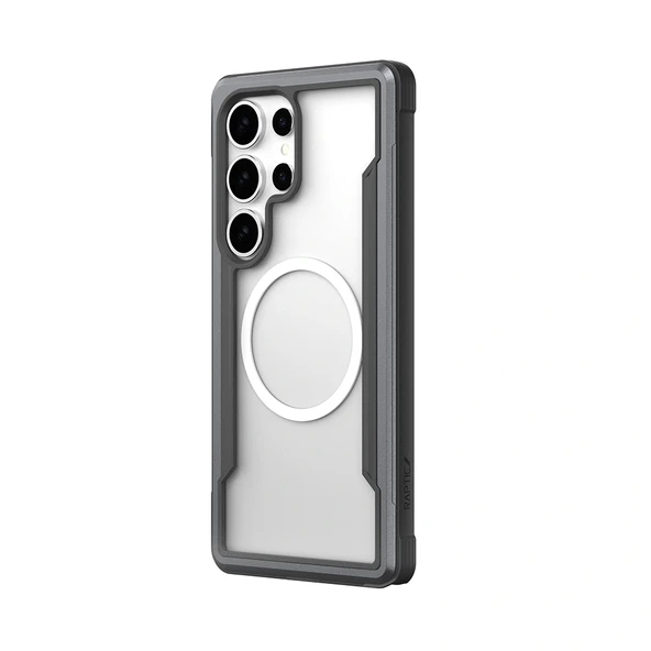 Galaxy S25 Ultra Kılıf Magsafe Şarj Özellikli Airbagli Raptic Shield Serisi Şeffaf Arka Yüzey Kapak - Resim 2