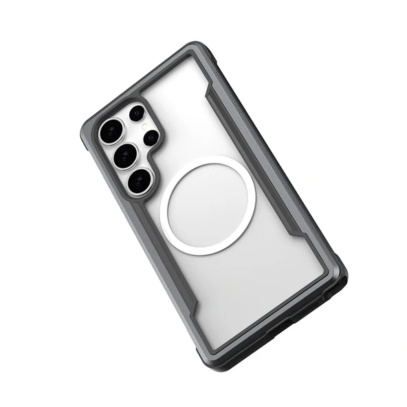 Galaxy S25 Ultra Kılıf Magsafe Şarj Özellikli Airbagli Raptic Shield Serisi Şeffaf Arka Yüzey Kapak - Resim 5