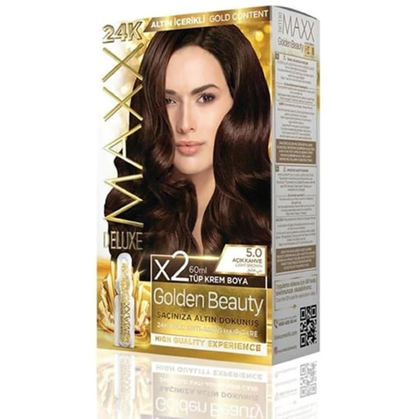 MAXX DELUXE GOLDEN BEAUTY 5 0 Açık Kahve Set Boya