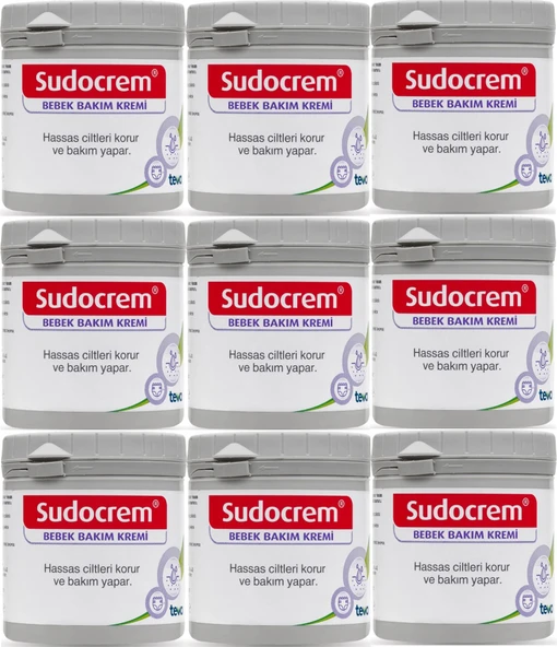 Sudocrem Cilt Bebek Bakım - Pişik Kremi 250GR (9 Lu Set)