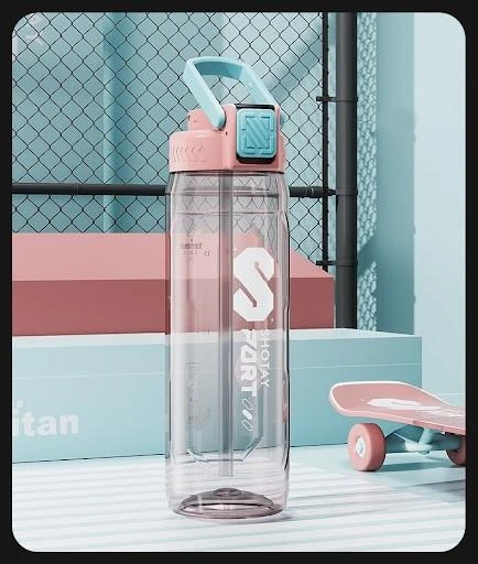 Shotay Sport Su Matarası Tritan Pembe 800Ml - 3
