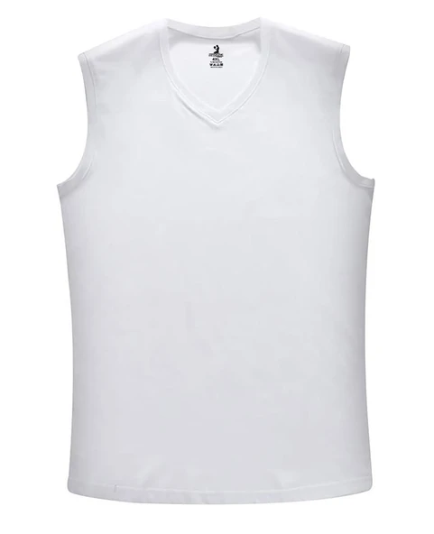 1 Adet Erkek Büyük Beden 105 Kilo - 165 Kilo Arası İçin Uygun Redzone V Yaka Sıfır Kol Fanila Atlet