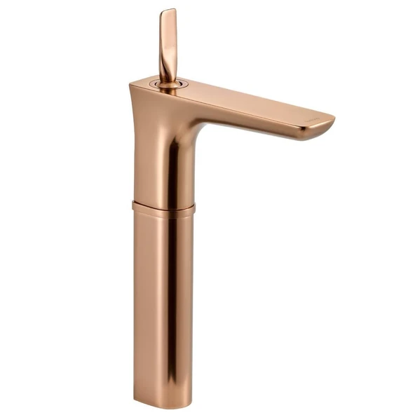 FONTANA YÜKSEK LAVABO BATARYASI (MAT ROSE) FK-5123