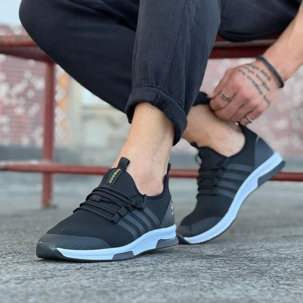 Siyah Triko Erkek Spor Ayakkabı