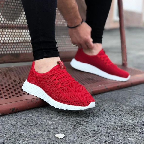 Kırmızı Erkek Spor Ayakkabı