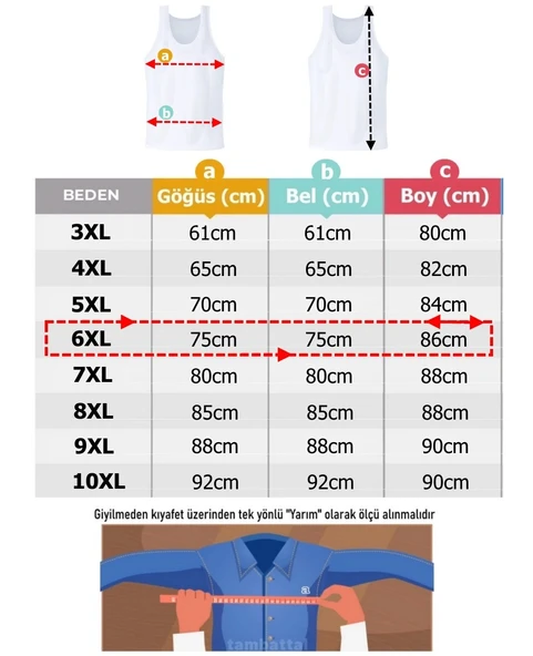 5 Adet Erkek Büyük Beden 105 Kilo - 165 Kilo Arası İçin Uygun Redzone V Yaka Sıfır Kol Fanila Atlet - 2
