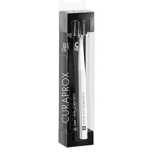 Curaprox White is Black Diş Fırçası 2′li Fırça