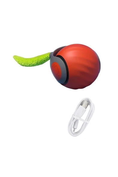 Otomatik Hareketli Top Kedi Oyuncağı Usb Şarjlı Akıllı Oyun Topu Hızlı Yuvarlanan Kuyuklu Oyuncak - 5