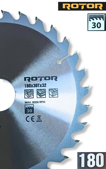Daire Testere Bıçağı 180x32 30t Ağaç Kesme Diski - Resim 2
