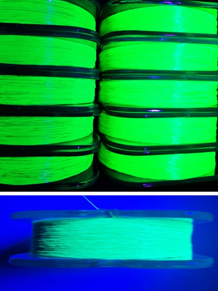 Eagenset Hazır Çapari Kombini Boru Sim Ultraviyole Uv Neon Sedef Fıstık Yeşili Makara ürün görseli 1