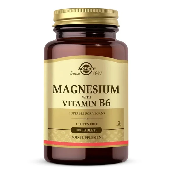 Solgar Magnesium with Vitamin B6 100 Tablet
