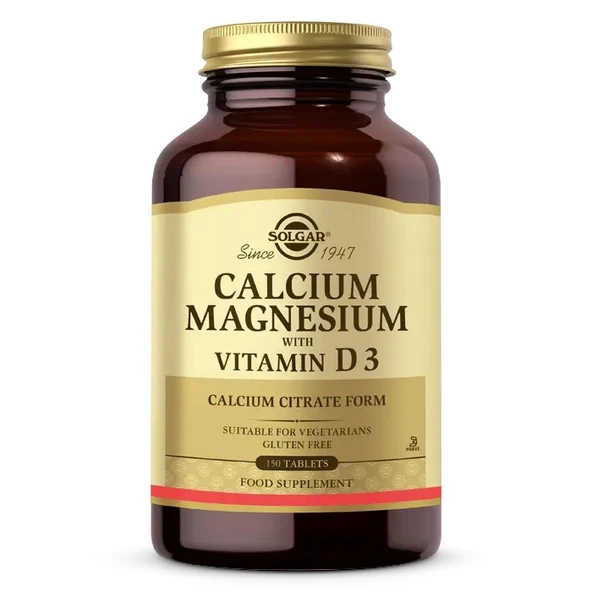 Solgar Calcium Magnesium with Vitamin D3 150 Tablet