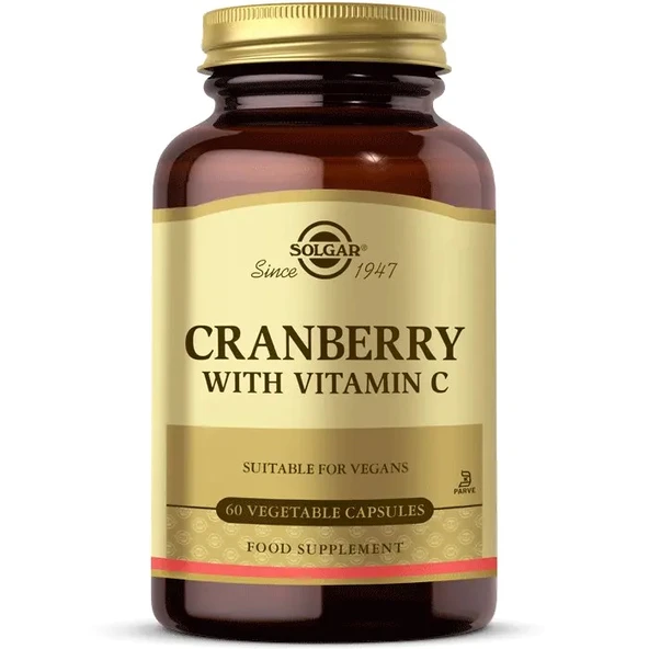 Solgar Cranberry with Vitamin C 60 Kapsül