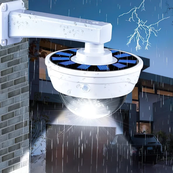 SGE TEKNOLOJİ GÜNEŞ ENERJİLİ GECE GÖRÜŞLÜ HAREKET SENSÖRLÜ CAYDIRICI KUMANDALI SAHTE GÜVENLİK KAMERA - 3