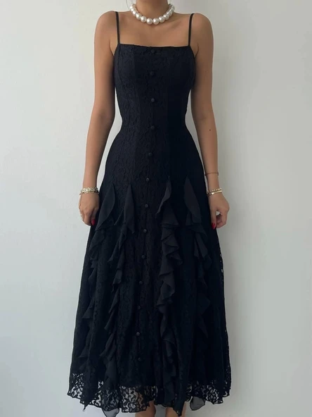 Tivoli İp Askılı Elbise - Resim 2