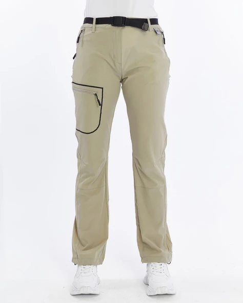 Mapamyumco Quick Dry Kadın Trekking Pantolon-BEJ - Resim 3