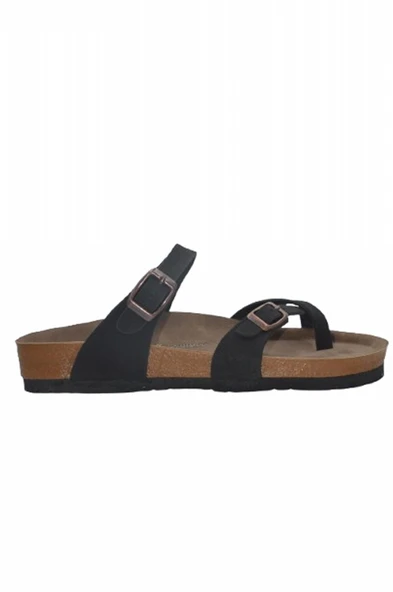 Siyah Kadın Parmak Arası Terlik-MTM-0051 - 2