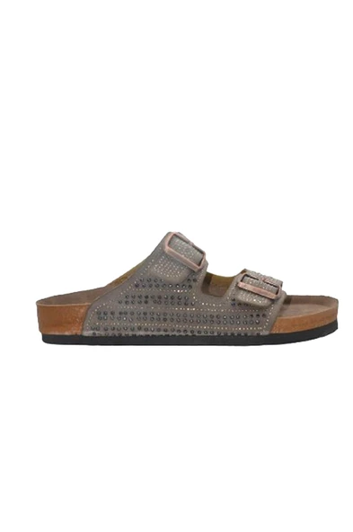 Vizon Taşlı Çift Bant Kadın Terlik- MTM-0052