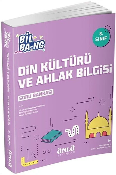 8. Sınıf Din Kültürü ve Ahlak Bilgisi Bil Bang Soru Bankası Ünlü Yayıncılık ürün görseli