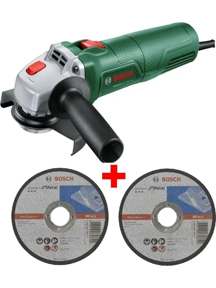 Bosch Avuç Taşlama Makinesi 750 Watt 115mm Spiral Avuç Içi Taşlama Sipral + 2 Adet Metal Kesme Diski
