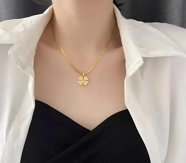 Yonca Gold Çelik Takı Seti 336 - Resim 3