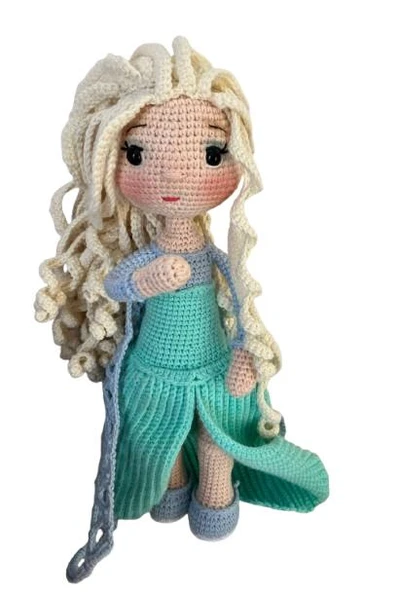 Elsa Barby Bebek Amigurumi Organik Oyuncak - 2