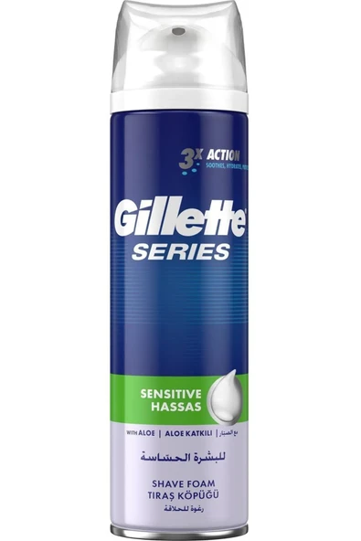 Gillette Tıraş Köpüğü Hassas 200 Ml
