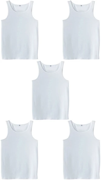 5 Adet Erkek Büyük Beden Battal Boy 105 Kilo - 205 Kilo Arası İçin Uygun Redzone Klasik Pamuk Atlet