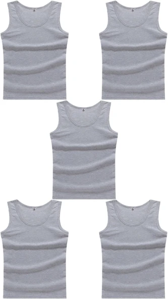 5 Adet Erkek Büyük Beden Battal Boy 105 Kilo - 205 Kilo Arası İçin Uygun Redzone Klasik Pamuk Atlet - 2