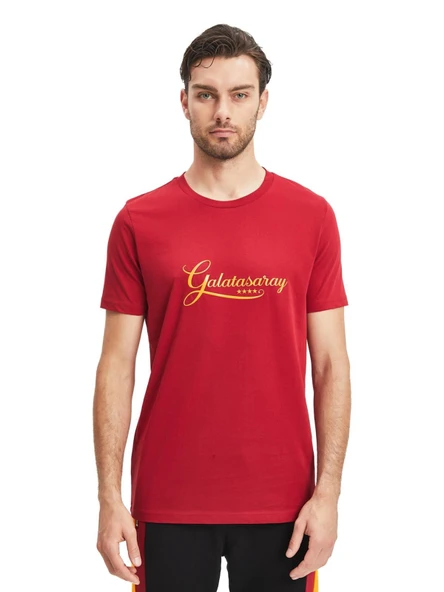 Galatasaray Orijinal Lisanslı Kırmızı Erkek T-Shirt Hediyelik Ahşap Kutulu - 4