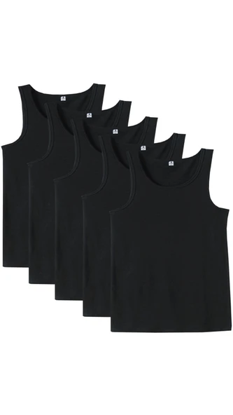 5 Adet Erkek Büyük Beden Battal Boy 105 Kilo - 205 Kilo Arası İçin Uygun Redzone Klasik Pamuk Atlet - 6