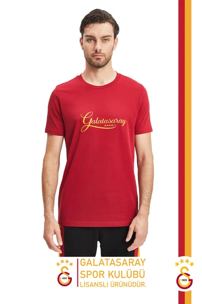 Galatasaray Orijinal Lisanslı Kırmızı Erkek T-Shirt