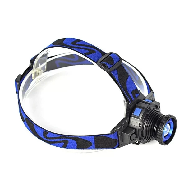 Q5 Şarjlı Mercekli Kafa Feneri Black Wt-121 - Resim 2