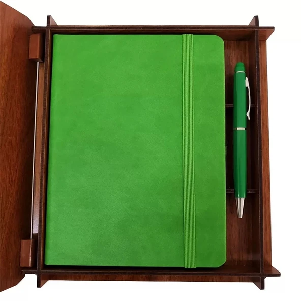 Ahşap Kutulu Hediyelik Vip Set - 3